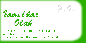 hamilkar olah business card